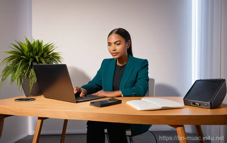뮤지컬 배우의 비대면 오디션 준비 - **"A confident young adult (gender-neutral depiction) participating in a virtual audition. The perso...