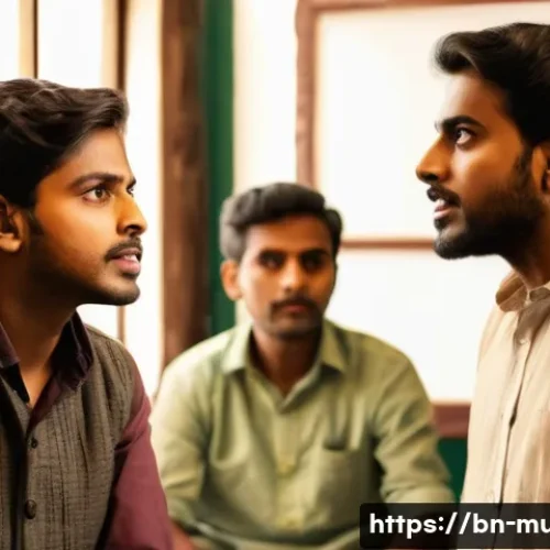 뮤지컬 배우의 후배 양성 활동 - A dynamic theater workshop scene featuring a diverse group of young Bengali actors in modest rehears...